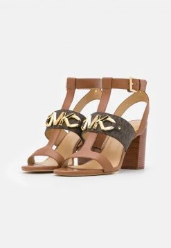 MICHAEL Michael Kors Damen IZZY T STRAP - High Heel Sandalette - Brown/multi-coloured 11 MICHAEL Michael Kors Damen IZZY T STRAP - High Heel Sandalette - Brown/multi-coloured -MICHAEL Michael Kors Geschäft 90413a20480f44c99c5bea7bb90f4bcf