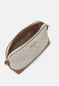 MICHAEL Michael Kors Damen JET CHARM DOME - Umhängetasche - Vanilla/acorn -MICHAEL Michael Kors Geschäft 9c0d9c9bae5d4f18abdc320cd5b88c24