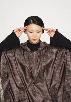 MICHAEL Michael Kors Damen ANORAK - Cape - Chocolate -MICHAEL Michael Kors Geschäft 9da7e6b7a0674db883c1a968eb34f6e0