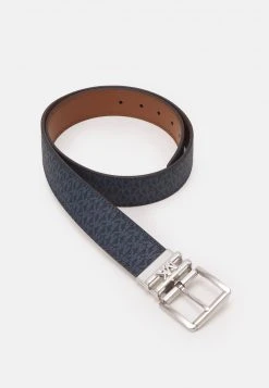 MICHAEL Michael Kors Damen LOGO REVERSIBLE BELT - Gürtel - Navy -MICHAEL Michael Kors Geschäft 9dc147c608dc4e44bad44db2ab183116