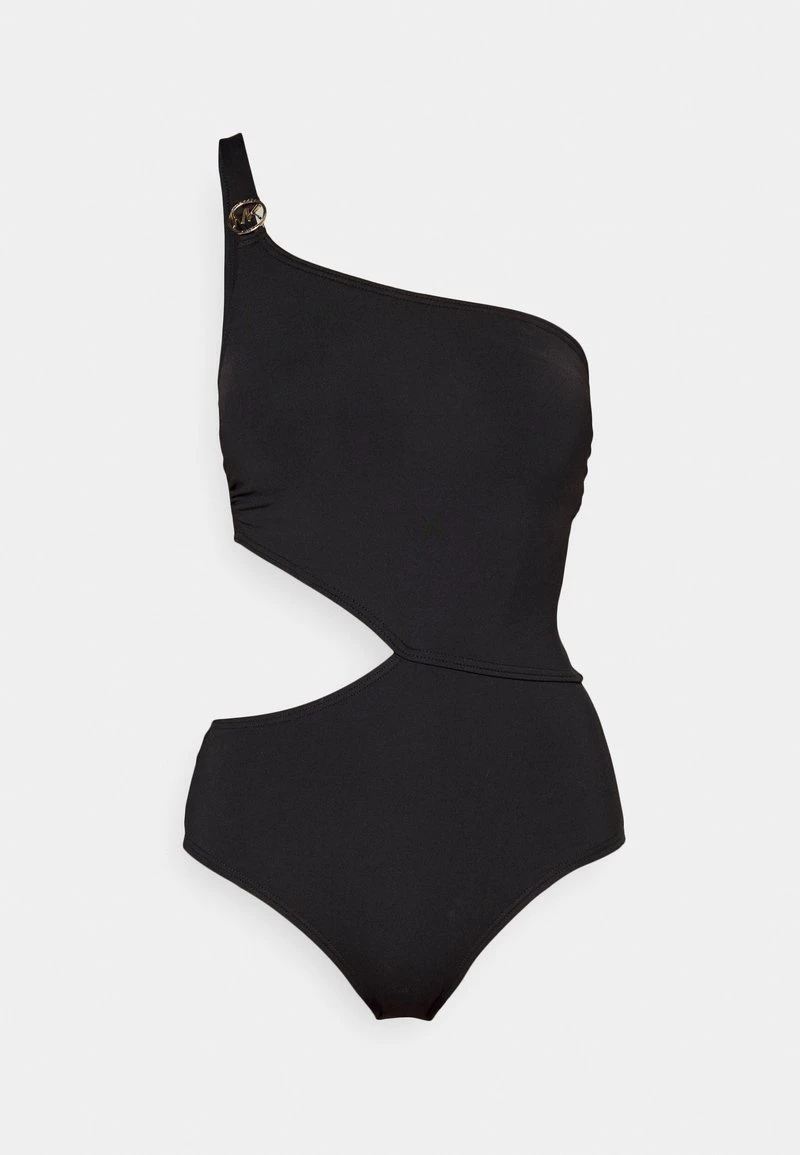 MICHAEL Michael Kors Damen ICONIC SOLIDS CUT OUT ONESHOULDER ONEPIECE - Badeanzug - Black 7 MICHAEL Michael Kors Damen ICONIC SOLIDS CUT OUT ONESHOULDER ONEPIECE - Badeanzug - Black – Bild 5