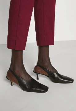 MICHAEL Michael Kors Damen CROP PANT WITH SLIT - Stoffhose - Dark Ruby -MICHAEL Michael Kors Geschäft a08dcf77c4954eb8b082c59b492321d2