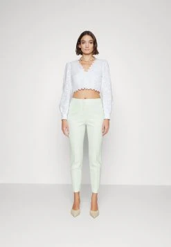 MICHAEL Michael Kors Damen PALM EYELET CROP TOP - Langarmshirt - White -MICHAEL Michael Kors Geschäft a4a9017389e14c8c832657ae68f0cb6c