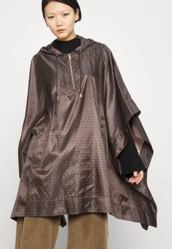 MICHAEL Michael Kors Damen ANORAK - Cape - Chocolate -MICHAEL Michael Kors Geschäft a5c2adf7d4ad4943a49fcc3a9241f904