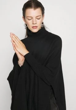 MICHAEL Michael Kors Damen ASYM PONCHO - Cape - Black -MICHAEL Michael Kors Geschäft a5d82e40653d4fe6a3ded836a73241f0