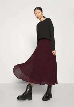 MICHAEL Michael Kors Damen PLEATED SKIRT - A-Linien-Rock - Dark Ruby -MICHAEL Michael Kors Geschäft a7724d8906d04a6bad879d5f63090bd2