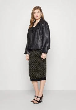 MICHAEL Michael Kors Damen PENCIL SKIRT - Bleistiftrock - Black/gold -MICHAEL Michael Kors Geschäft a8a0e9b448004551b07adb8584026b6a