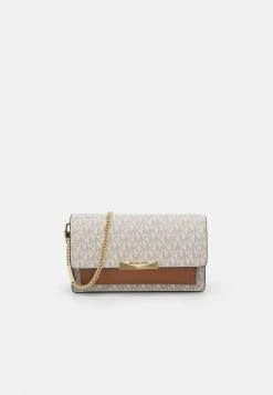 MICHAEL Michael Kors Damen JADE XS ON XBODY - Umhängetasche - White/brown