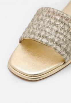 MICHAEL Michael Kors Damen SADLER SLIDE - Pantolette Flach - Pale Gold -MICHAEL Michael Kors Geschäft abc28d8e05604d03b7b3356fcf993dc1