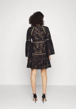 MICHAEL Michael Kors Damen BELL MINI DRESS - Cocktailkleid/festliches Kleid - Black -MICHAEL Michael Kors Geschäft ac7131aba8f04acc9cb84304a14b5f59