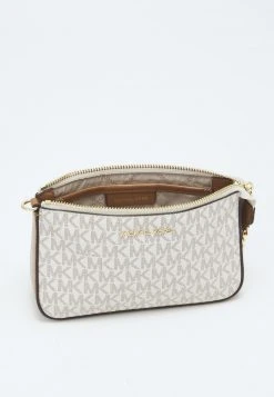 MICHAEL Michael Kors Damen JET SET CHAIN POUCHETTE - Clutch - Vanilla -MICHAEL Michael Kors Geschäft ae521b330aee4a9e8f7f5665836ebefc