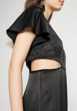 MICHAEL Michael Kors Damen CUT OUT MIDI DRESS - Cocktailkleid/festliches Kleid - Black -MICHAEL Michael Kors Geschäft ae9b8eca80cb459d8f737891b0eb4484