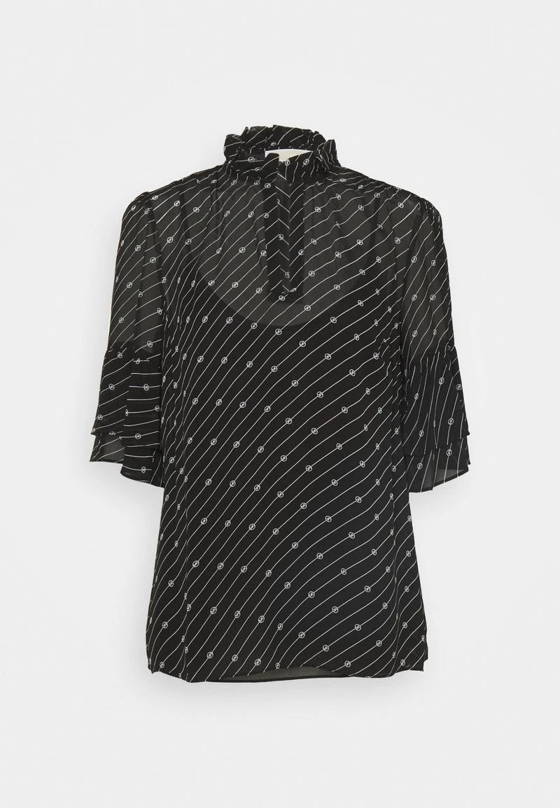 MICHAEL Michael Kors Damen LOGO BELL - Bluse - Black/ White 7 MICHAEL Michael Kors Damen LOGO BELL - Bluse - Black/ White – Bild 5