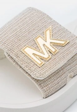 MICHAEL Michael Kors Damen PLATFORM SLIDE - Pantolette Flach - Champagne -MICHAEL Michael Kors Geschäft af5fb4715cef4e4098400fd5f68f83d7