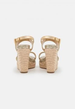 MICHAEL Michael Kors Damen FARRAH WEDGE - Plateausandalette - Pale Gold -MICHAEL Michael Kors Geschäft af88f8bc78674e659fa58c90cd27b81c