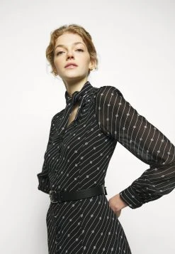 MICHAEL Michael Kors Damen CIRCLE LOGO DRESS - Freizeitkleid - Black/white -MICHAEL Michael Kors Geschäft b1a6454464644eed8521aed000138a5a