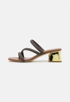 MICHAEL Michael Kors Damen LANA MULE - Pantolette Hoch - Brown