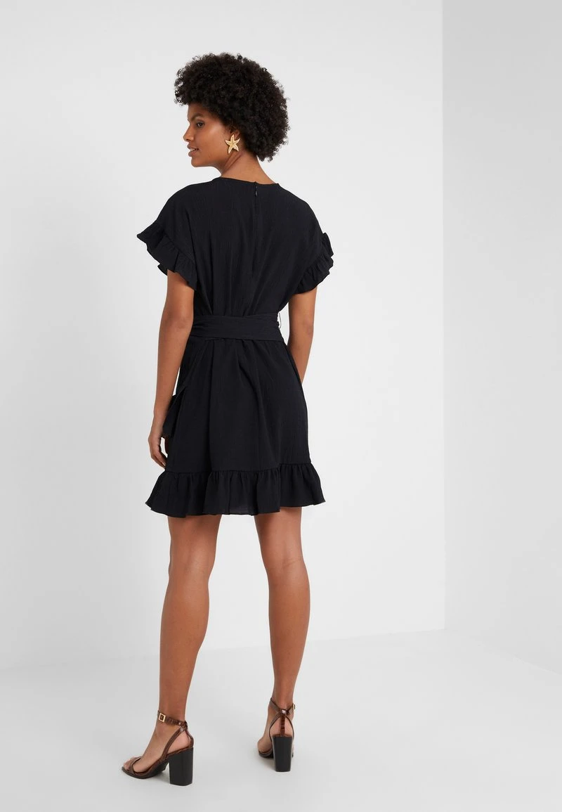 MICHAEL Michael Kors Damen RUFFLE WRAP DRESS - Freizeitkleid - Black 5 MICHAEL Michael Kors Damen RUFFLE WRAP DRESS - Freizeitkleid - Black – Bild 3