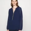 MICHAEL Michael Kors Damen SOLID CHAIN - Bluse - Navy -MICHAEL Michael Kors Geschäft b71654b4ece549f5a73c5874ebbf76ae