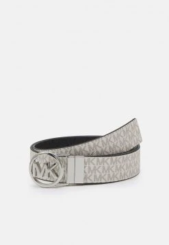 MICHAEL Michael Kors Damen LOGO REVERSIBLE BELT - Gürtel - Vanilla
