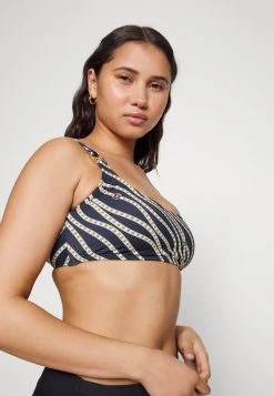 MICHAEL Michael Kors Damen DIAGONAL BELT LOGO RING BRALETTE - Bikini-Top - Navy 13 MICHAEL Michael Kors Damen DIAGONAL BELT LOGO RING BRALETTE - Bikini-Top - Navy -MICHAEL Michael Kors Geschäft b8db0b496ca04145b27f0d60e1e84936