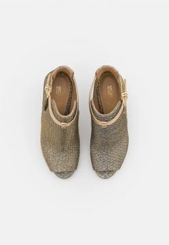MICHAEL Michael Kors Damen LAWSON OPEN TOE - High Heel Stiefelette - Gold -MICHAEL Michael Kors Geschäft ba3272ba14ab430e8ccf301d36cb638c