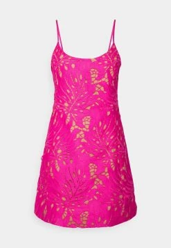 MICHAEL Michael Kors Damen PALM LACE DRESS - Cocktailkleid/festliches Kleid - Cerise -MICHAEL Michael Kors Geschäft ba51c215263f4e9dae9afbaf16038906