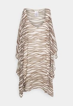 MICHAEL Michael Kors Damen DIAGONAL BELT V NECK CAFTAN - Strandaccessoire - Bone -MICHAEL Michael Kors Geschäft bc69be235fd8463182fcf4a0845e9c3d