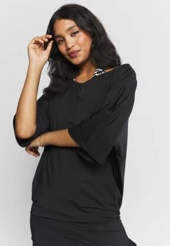 MICHAEL Michael Kors Damen ICONIC SOLIDS SIDE TIE COVER UP - Strandaccessoire - Black -MICHAEL Michael Kors Geschäft bdd52ced70174f70b744492913fdb5d9