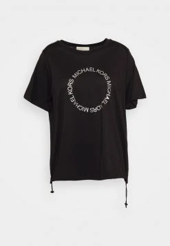 MICHAEL Michael Kors Damen BUNGEE LOGO TEE - T-Shirt Print - Black