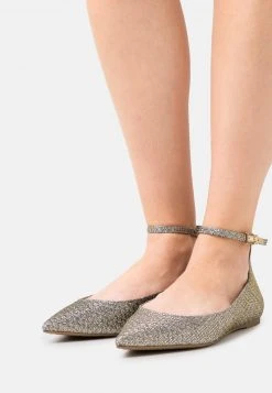 MICHAEL Michael Kors Damen TIA FLEX FLAT - Riemchenballerina - Gold