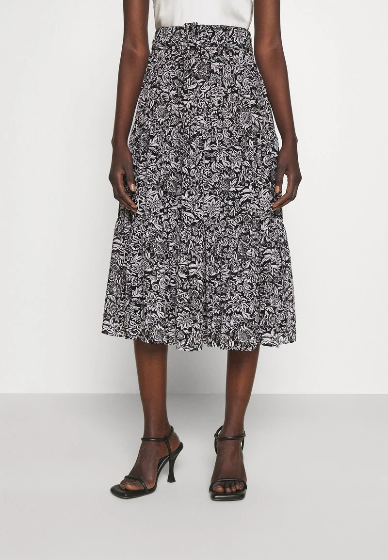 MICHAEL Michael Kors Damen HIPPIE MIDI SKIRT - A-Linien-Rock - Black/white 3 MICHAEL Michael Kors Damen HIPPIE MIDI SKIRT - A-Linien-Rock - Black/white