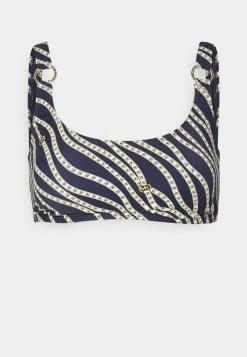 MICHAEL Michael Kors Damen DIAGONAL BELT LOGO RING BRALETTE - Bikini-Top - Navy 12 MICHAEL Michael Kors Damen DIAGONAL BELT LOGO RING BRALETTE - Bikini-Top - Navy -MICHAEL Michael Kors Geschäft c27f2fb589a548098ce27e247a59a7d3
