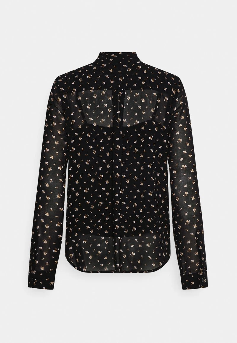 MICHAEL Michael Kors Damen DITSY BOW BLOUSE - Hemdbluse - Black/khaki 4 MICHAEL Michael Kors Damen DITSY BOW BLOUSE - Hemdbluse - Black/khaki – Bild 2