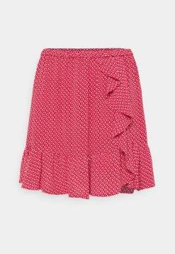 MICHAEL Michael Kors Damen PRINTED SKIRT - Minirock - Crimson -MICHAEL Michael Kors Geschäft c7da759991934f9c94e1569a924a52a9