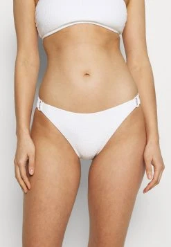 MICHAEL Michael Kors Damen DECADENT TEXTURE LOGO SIDE RING BOTTOM - Bikini-Hose - White