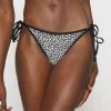 MICHAEL Michael Kors Damen MINI LEOPARD SIDE TIE BOTTOM - Bikini-Hose - Black