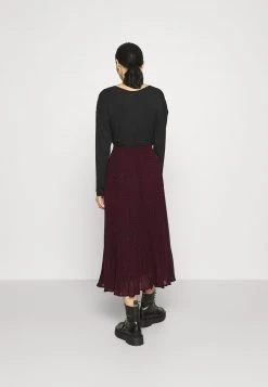 MICHAEL Michael Kors Damen PLEATED SKIRT - A-Linien-Rock - Dark Ruby -MICHAEL Michael Kors Geschäft ccfecfe422c54c4db59205287026376d