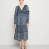 MICHAEL Michael Kors Damen MAXI DRESS WITH MINI RUFFLES - Maxikleid - Chambray