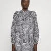 MICHAEL Michael Kors Damen LAWN ZEBRA MINI - Blusenkleid - White/black