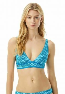 MICHAEL Michael Kors Damen Bikini-Top - Cyan Blue