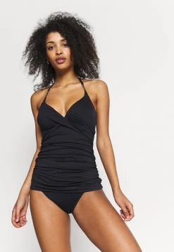 MICHAEL Michael Kors Damen SOLID LOGO CHAIN TANKINI - Bikini-Top - Black