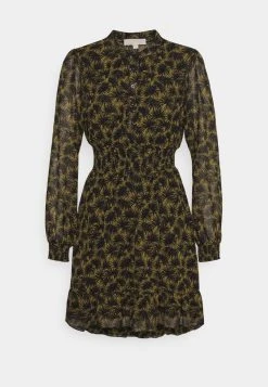 MICHAEL Michael Kors Damen PALMETTO SMOCK DRESS - Freizeitkleid - Smoky Olive -MICHAEL Michael Kors Geschäft d4e3ee3c33ea438aae6106158b43f2bc
