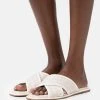 MICHAEL Michael Kors Damen GIDEON SLIDE - Pantolette Flach - Natural -MICHAEL Michael Kors Geschäft d624ab23b2a148c1a34bd063b6e18394