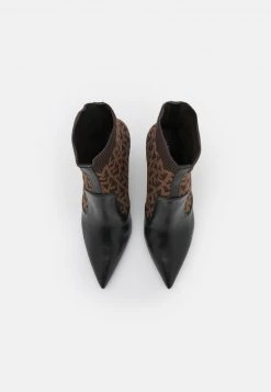 MICHAEL Michael Kors Damen SHILOH BOOTIE - Stiefelette - Black/brown -MICHAEL Michael Kors Geschäft d6b21857e65b453faa1a8ed55f716ff6