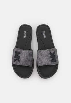 MICHAEL Michael Kors Damen PLATFORM SLIDE - Pantolette Flach - Gunmetal 13 MICHAEL Michael Kors Damen PLATFORM SLIDE - Pantolette Flach - Gunmetal -MICHAEL Michael Kors Geschäft d86f09a502f8480cba498521774a46f5