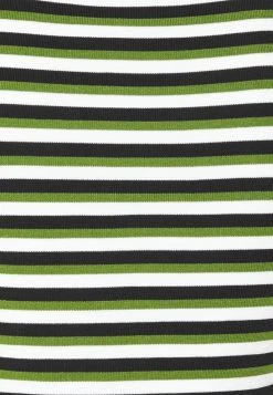 MICHAEL Michael Kors Damen TRI COLOR STRIPE TEE - T-Shirt Print - Leaf Green -MICHAEL Michael Kors Geschäft d897da61c62d49dfabac5e83fd153924