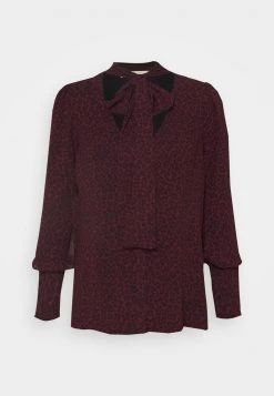 MICHAEL Michael Kors Damen CHEETAH TIE - Bluse - Dark Ruby 16 MICHAEL Michael Kors Damen CHEETAH TIE - Bluse - Dark Ruby -MICHAEL Michael Kors Geschäft d9c5ef7a6b0c4d5aa6db42109d727362