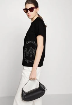 MICHAEL Michael Kors Damen STUDDED CHARM CLASSIC - T-Shirt Print - Black 11 MICHAEL Michael Kors Damen STUDDED CHARM CLASSIC - T-Shirt Print - Black -MICHAEL Michael Kors Geschäft d9ccd3d0a2974c368a67b85b274e06b0