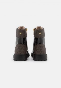 MICHAEL Michael Kors Damen ALISTAIR BOOTIE - Schnürstiefelette - Black/brown -MICHAEL Michael Kors Geschäft dc66de25c5024de79992e8b2d3933b09